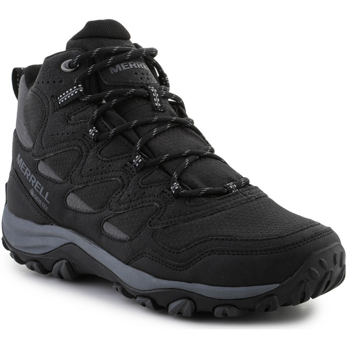 Cipők Férfi Túracipők Merrell West Rim Sport MID GTX Black Noir J036519 Fekete 