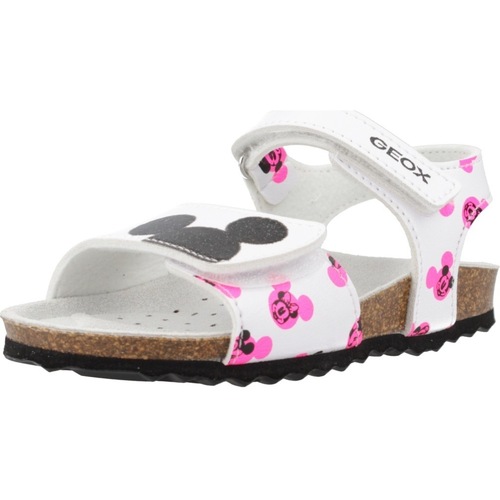 Cipők Lány Szandálok / Saruk Geox B SANDAL CHALKI GIRL Fehér