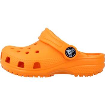 Cipők Fiú Lábujjközös papucsok Crocs CLASSIC CLOG T Narancssárga