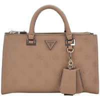 Táskák Női Kézitáskák Guess CRESIDIA STATUS SATCHEL Fekete 