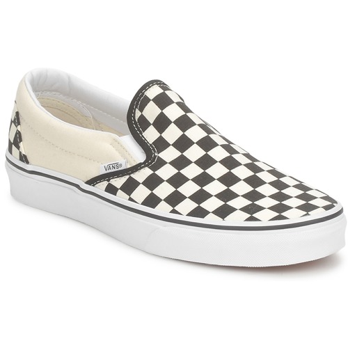 Cipők Belebújós cipők Vans Classic Slip-On Fekete  / Fehér