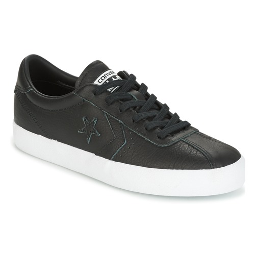 Cipők Női Rövid szárú edzőcipők Converse BREAKPOINT FOUNDATIONAL LEATHER OX BLACK/BLACK/WHITE Fekete  / Fehér