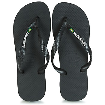 Cipők Lábujjközös papucsok Havaianas BRAZIL LOGO Fekete 