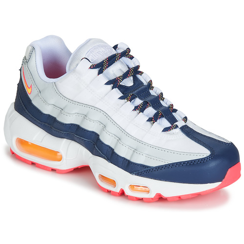 Cipők Női Rövid szárú edzőcipők Nike AIR MAX 95 W Fehér / Kék / Narancssárga