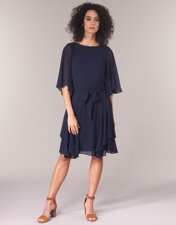 Lauren Ralph Lauren NAVY-3/4 SLEEVE-DAY DRESS