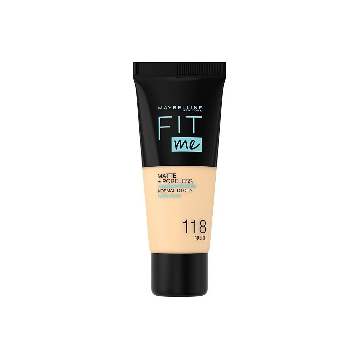 Bellezza Fondotinta & primer Maybelline New York Fit Me Matte+poreless Foundation 118-nude 