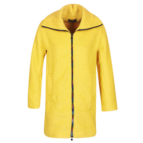 Abbigliamento Donna Cappotti Desigual LAND Giallo