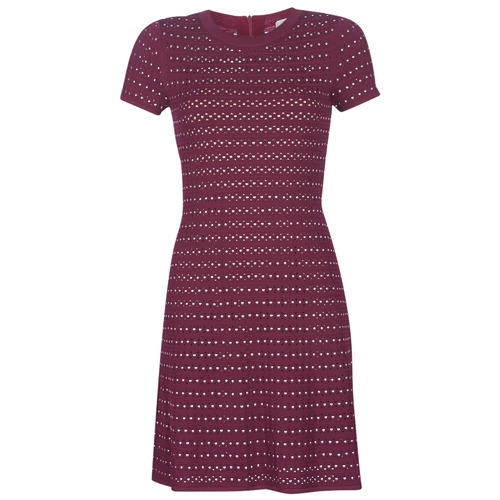 Abbigliamento Donna Abiti corti MICHAEL Michael Kors EMBELL FLARE MINI DRS Bordeaux