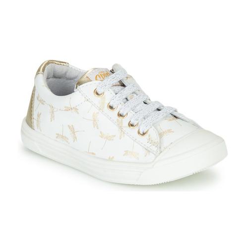 Scarpe Bambina Sneakers basse GBB MATIA Bianco / Oro