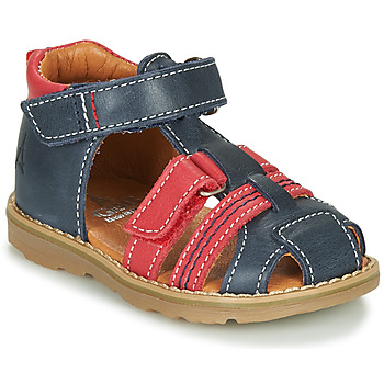 Scarpe Bambino Sandali GBB MACARON Marine / Rosso