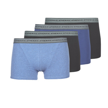 Biancheria Intima Uomo Boxer Athena BASIC COTON Blu / Nero / Blu / Nero