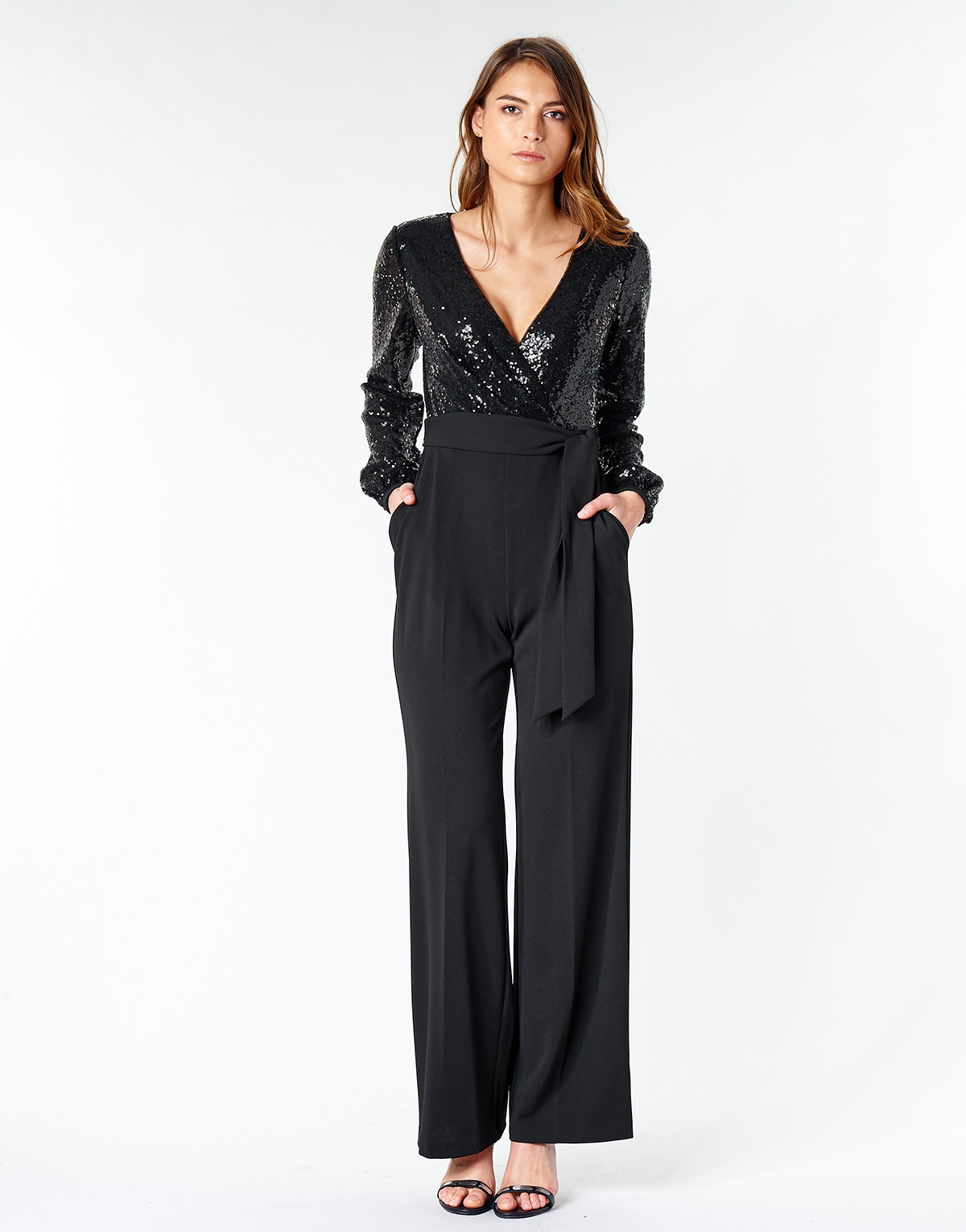 Abbigliamento Donna Tuta jumpsuit / Salopette Lauren Ralph Lauren Alexis Nero