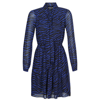 Abbigliamento Donna Abiti corti MICHAEL Michael Kors BOLD BENGAL TIER DRS Blu / Nero