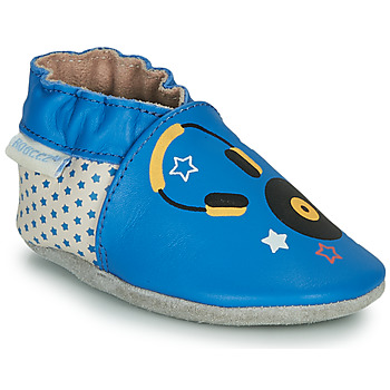 Scarpe Unisex bambino Pantofole Robeez MUSIC SOUND Blu / Beige