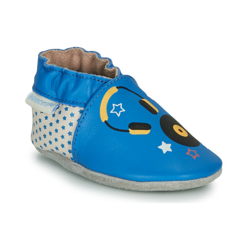 Scarpe Unisex bambino Pantofole Robeez MUSIC SOUND Blu / Beige