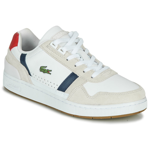 Scarpe Donna Sneakers basse Lacoste T-CLIP 0120 2 SFA Bianco / Marine / Rosso