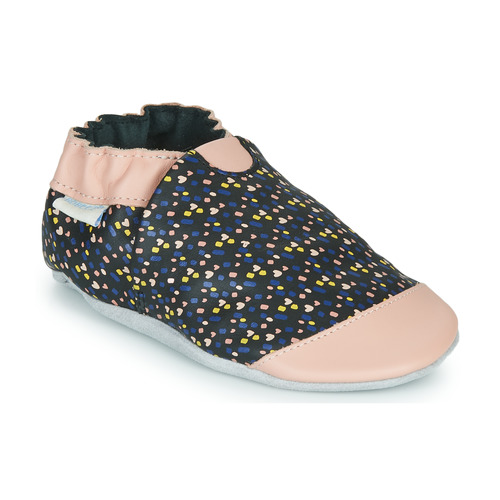 Scarpe Bambina Pantofole Robeez RAINY LOVE Nero / Rosa