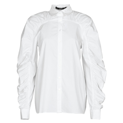 Abbigliamento Donna Camicie Karl Lagerfeld POPLIN BLOUSE W/ GATHERING Bianco