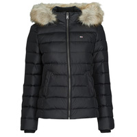 Abbigliamento Donna Piumini Tommy Jeans TJW BASIC HOODED DOWN JACKET Nero