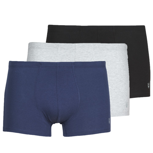 Biancheria Intima Uomo Boxer Mariner PACK COTON BIO X3 Nero / Marine / Grigio