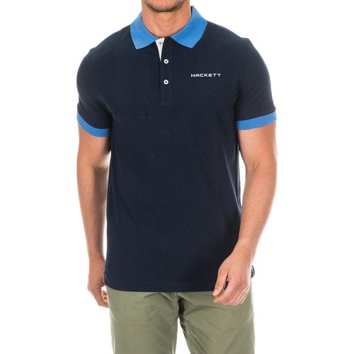 Abbigliamento Uomo Polo maniche corte Hackett HMX1006F-ATLANTIC Blu