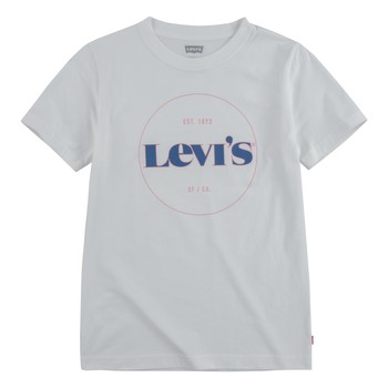 Abbigliamento Bambino T-shirt maniche corte Levi's 9ED415-001 Bianco