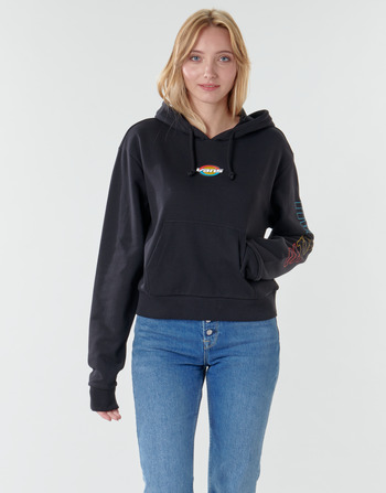 Abbigliamento Donna Felpe Vans WM OVAL TEEN HOODIE Black