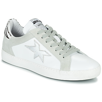 Scarpe Donna Sneakers basse Meline KUC256 Bianco / Argento / Zebra