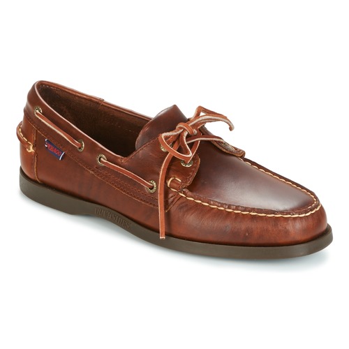 Scarpe Uomo Scarpe da barca Sebago PORTLAND WAXED Marrone