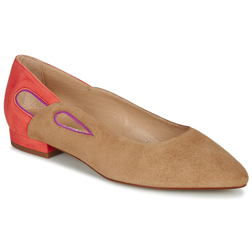 Scarpe Donna Ballerine JB Martin THALYA Chevre / Velours / Camel