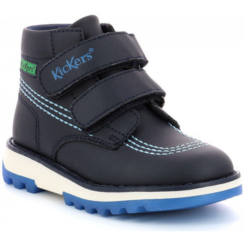 Scarpe Bambino Stivaletti Kickers Kickfun Blu