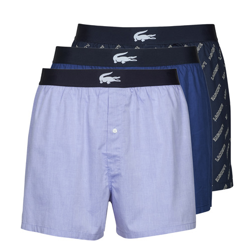 Biancheria Intima Uomo Mutande uomo Lacoste 7H1755-VUC X3 Marine / Blu / Blu