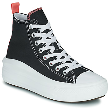 Scarpe Bambina Sneakers alte Converse Chuck Taylor All Star Move Canvas Color Hi Nero