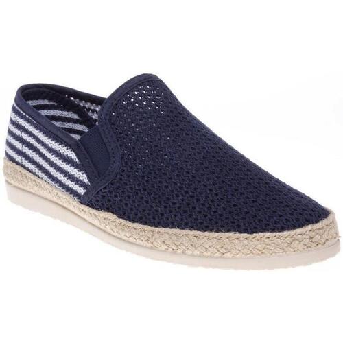 Scarpe Uomo Espadrillas Sole Buckly Scarpe Blu