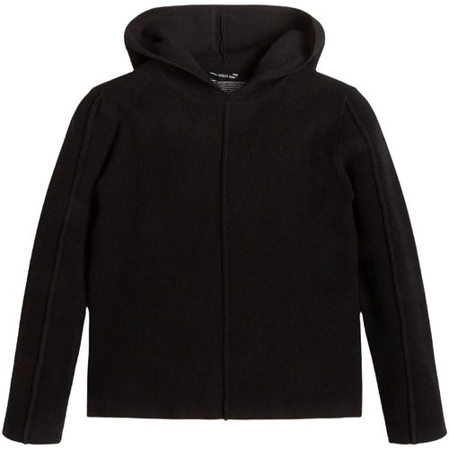 Abbigliamento Bambino Felpe Guess HOODED LS SWEATER W/ZIP FELPA BOYS Nero