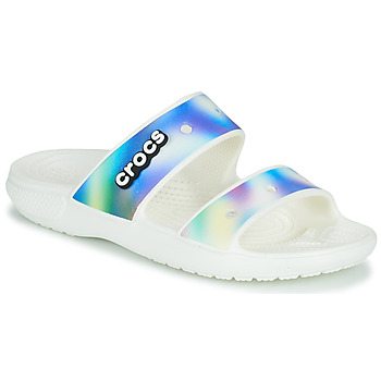 Scarpe Donna Ciabatte Crocs CLASSIC CROCS SOLARIZED SANDAL Bianco / Blu