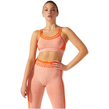 Abbigliamento Donna Reggiseno sportivo Asics Cropped Logo Seamless Bra Arancio