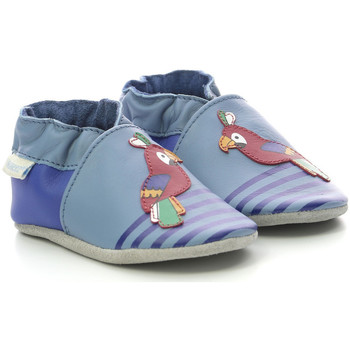 Scarpe Bambino Scarpette neonato Robeez Macao Parrot Blu