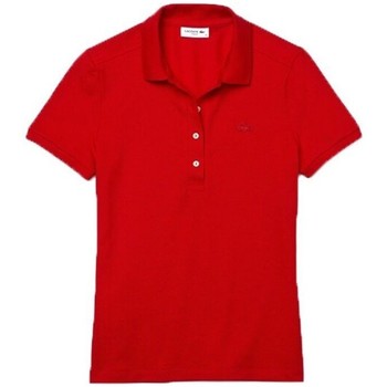 Abbigliamento Donna Polo maniche corte Lacoste Polo Donna Piquet Stretch Rosso