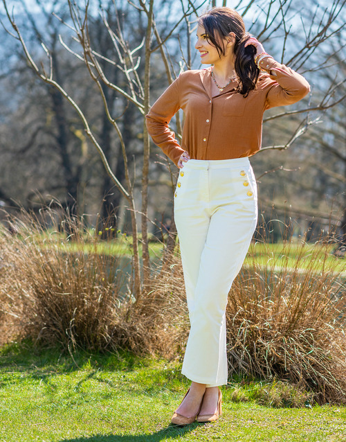 Abbigliamento Donna Jeans dritti Céleste ONDINE  Bianco