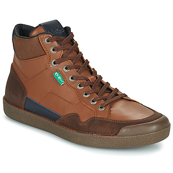 Scarpe Uomo Sneakers alte Kickers KICK TRIPARTY Marrone