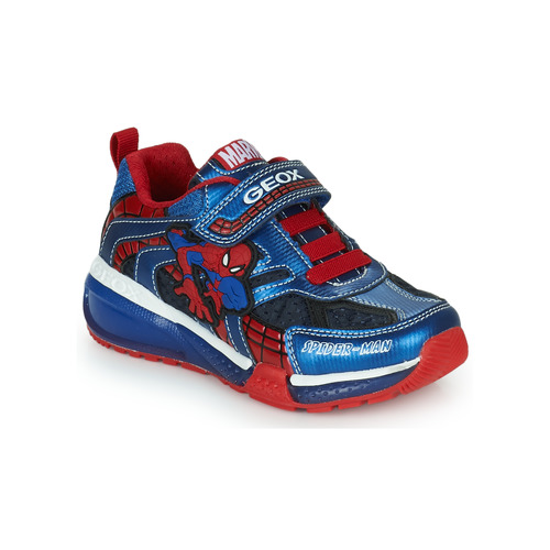 Scarpe Bambino Sneakers basse Geox J BAYONYC BOY B Blu / Rosso