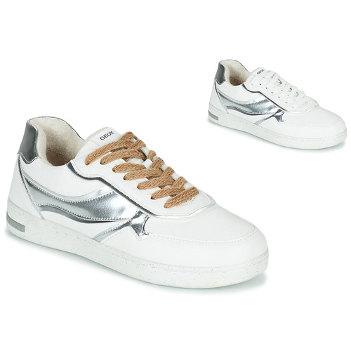 Scarpe Donna Sneakers basse Geox D JAYSEN G Bianco / Argento