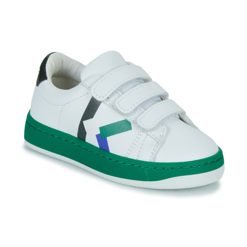 Scarpe Bambino Sneakers basse Kenzo K29092 Bianco / Verde