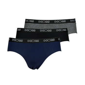 Biancheria Intima Uomo Slip Hom HOM BOXERLINES X3 Nero / Marine / Grigio