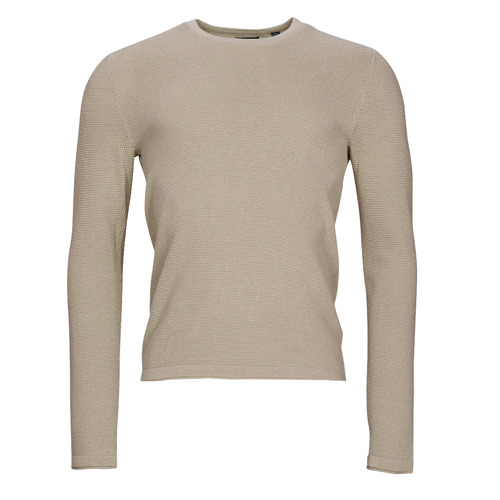 Abbigliamento Uomo Maglioni Only & Sons  ONSPANTER LIFE 12 STRUC CREW KNIT Beige