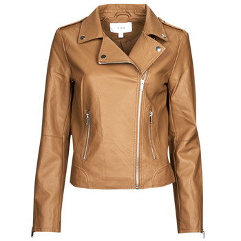 Abbigliamento Donna Giacca in cuoio / simil cuoio Vila VICARA COATED JACKET Marrone