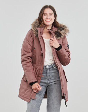 Abbigliamento Donna Parka Only ONLIRIS FUR WINTER PARKA CC OTW Vieux / Rosa