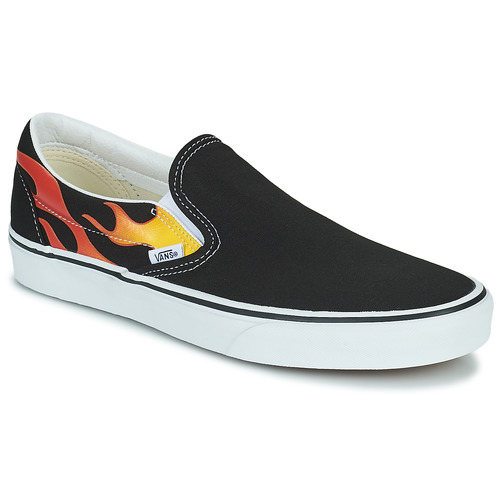 Scarpe Uomo Slip on Vans CLASSIC SLIP-ON FLAM Nero / Rosso