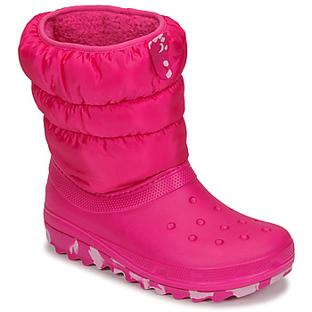 Scarpe Bambina Stivali da neve Crocs Classic Neo Puff Boot K Rosa